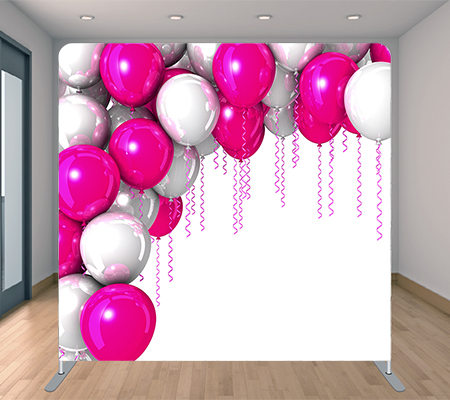 Rose Ballons Pink Backdrops
